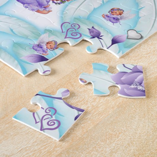 Puzzles Floral Angel Herz (Seite)