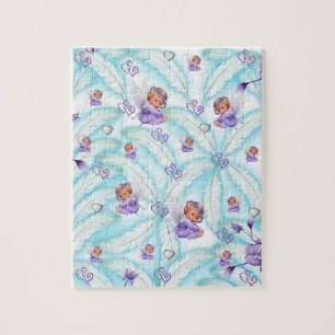 Puzzles Floral Angel Herz