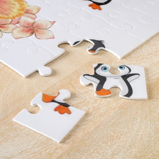 Puzzles Floral Pinguin (Seite)