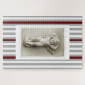 Puzzles fordern den weißen Burgund-Engel heraus (Horizontal)