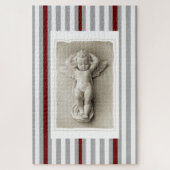 Puzzles fordern den weißen Burgund-Engel heraus (Vertikal)