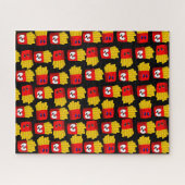 Puzzles French Fries Black (Horizontal)