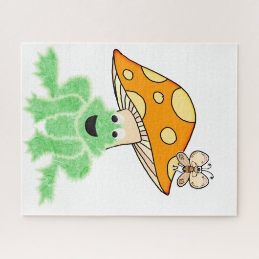 Puzzles Frosch Pilzschmetterling (Horizontal)