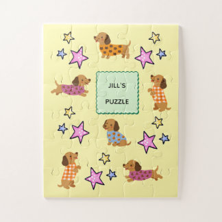PUZZLES FÜR KINDER: Dachshund-Personalisiertes Puz