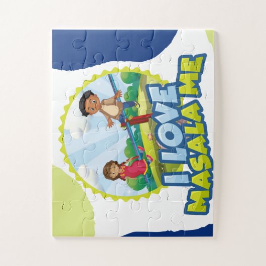 Puzzles für Kinder, Inder, gemischte Kinder, Schwa (Vertikal)