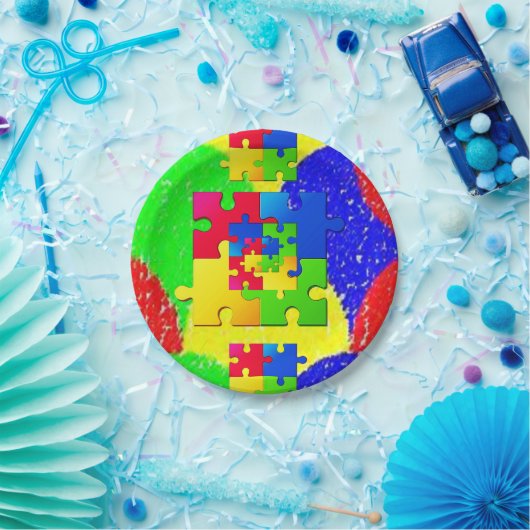 Puzzles für Papierplatten Pappteller (Party)