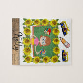 Puzzles für Sonnenblumen (Horizontal)