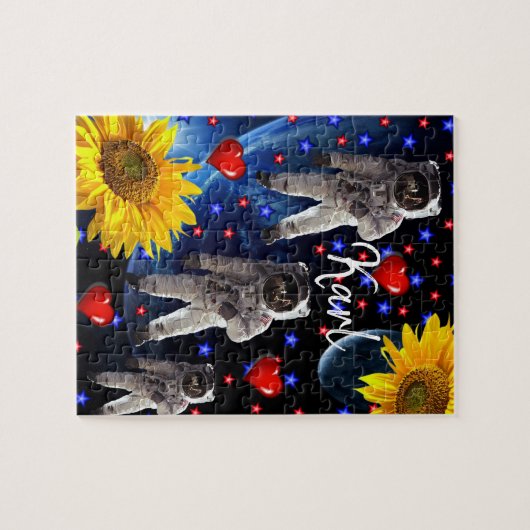 Puzzles für Sonnenblumen (Horizontal)