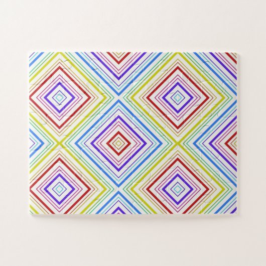 Puzzles Gelb und Weiß Streifen (Horizontal)