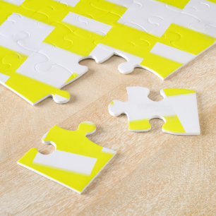 Puzzles Gelb & Weiß gestreift