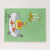 Puzzles Gelbe Ente Kerzenlicht Bath Blasen (Horizontal)