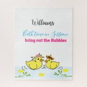 Puzzles Gelbe Enten Bläschen Bläschen Zeit (Vertikal)