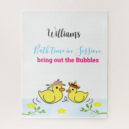 Puzzles Gelbe Enten Bläschen Bläschen Zeit (Vertikal)