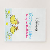 Puzzles Gelbe Enten Bläschen Bläschen Zeit (Horizontal)