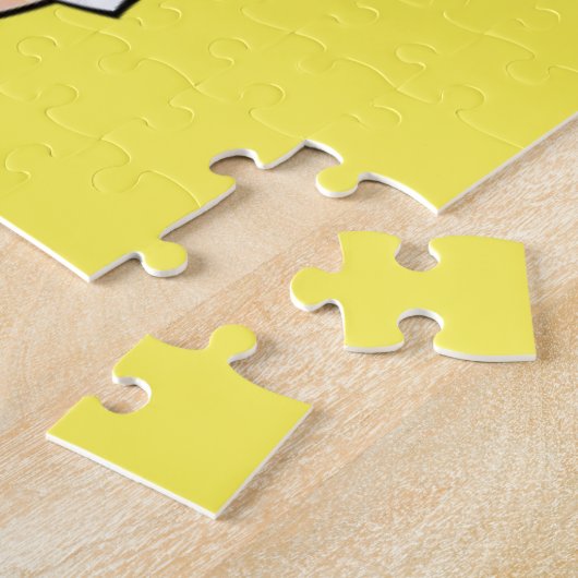 Puzzles Gelbe Reinigungsfrau (Seite)
