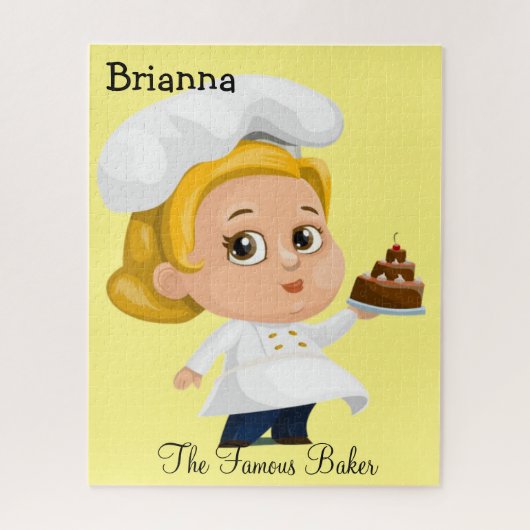 Puzzles Gelbes Bäckerei Cupcake (Vertikal)