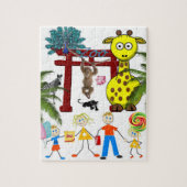 Puzzles Giraffe Zoo Monkey (Vertikal)