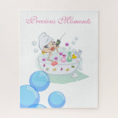 Puzzles Girl Bath Time Bath Tub Blasen Ducks (Vertikal)