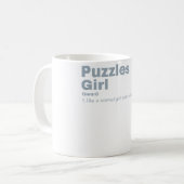 Puzzles Girl Kaffeetasse (Vorderseite Links)