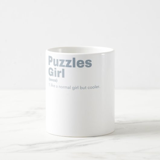 Puzzles Girl Kaffeetasse (Mittel)