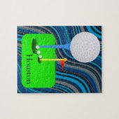 Puzzles Golfer Golf Balls (Horizontal)