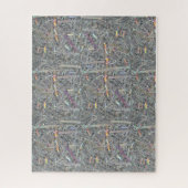 Puzzles Graues und Silberes Muster (Vertikal)