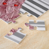 Puzzles Gray Stripe Rosa Hörkleid Viktorianisch (Seite)