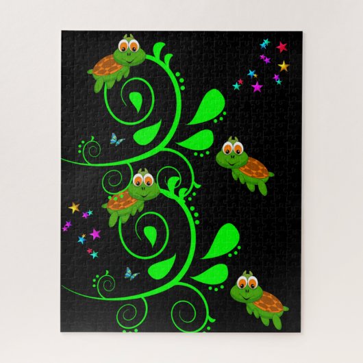 Puzzles Green Turtle Stars (Vertikal)