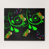 Puzzles Green Turtle Stars (Horizontal)