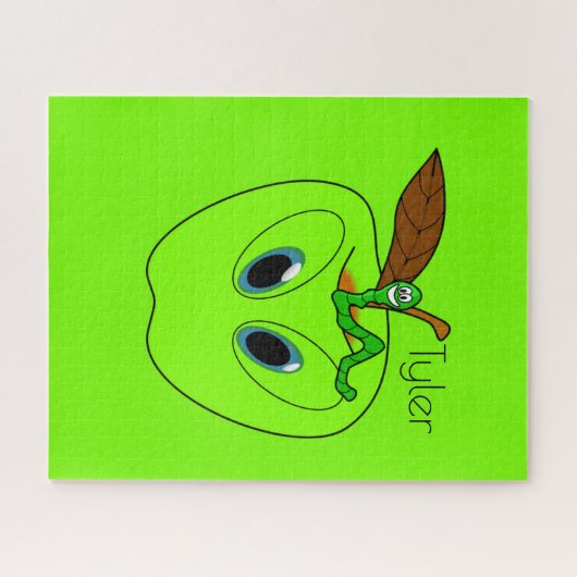 Puzzles Grüner Apfelwurm (Horizontal)