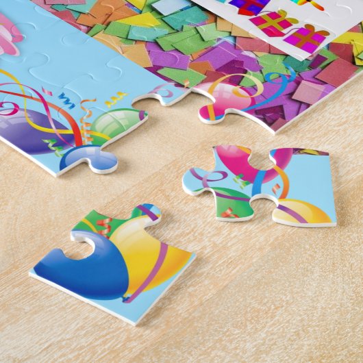 Puzzles Happy Birthday Balloons Cupcake (Seite)