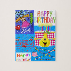 Puzzles Happy Birthday Birthday Birnen Birne Cake