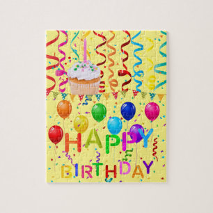 Puzzles Happy Birthday Cupcake