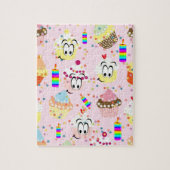 Puzzles Happy Birthday Cupcake Candles (Vertikal)