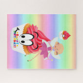Puzzles Happy Birthday Fairy Cupcake Pastel (Horizontal)