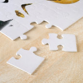 Puzzles Happy Birthday Gold und Black Balloons (Seite)