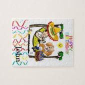 Puzzles Happy Birthday Hund Cupcake (Horizontal)