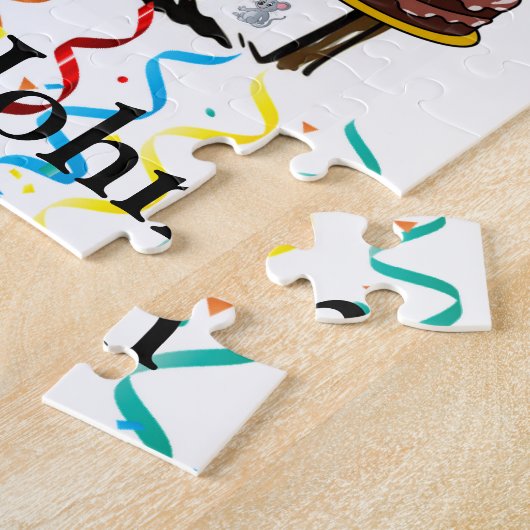 Puzzles Happy Birthday Hund Cupcake (Seite)