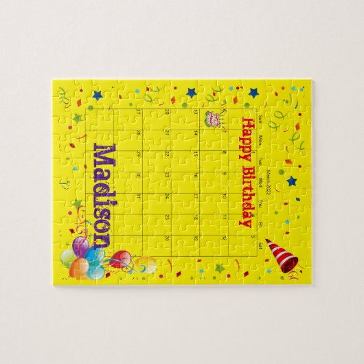 Puzzles, Happy Birthday März 2022 Jigsaw Puzzle (Horizontal)