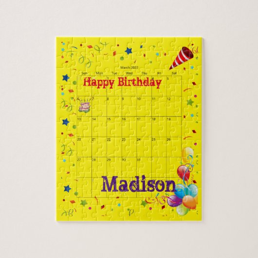 Puzzles, Happy Birthday März 2022 Jigsaw Puzzle (Vertikal)