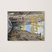 Puzzles Happy Birthday Paris Frankreich Frau Flora (Horizontal)