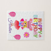 Puzzles Happy Birthday Schöne Flora (Horizontal)