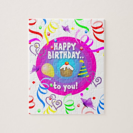 Puzzles Happy Birthday to you Cake (Vertikal)