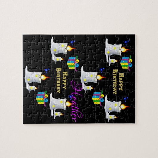 Puzzles Happy Geburtstagskandale Geschenke (Horizontal)