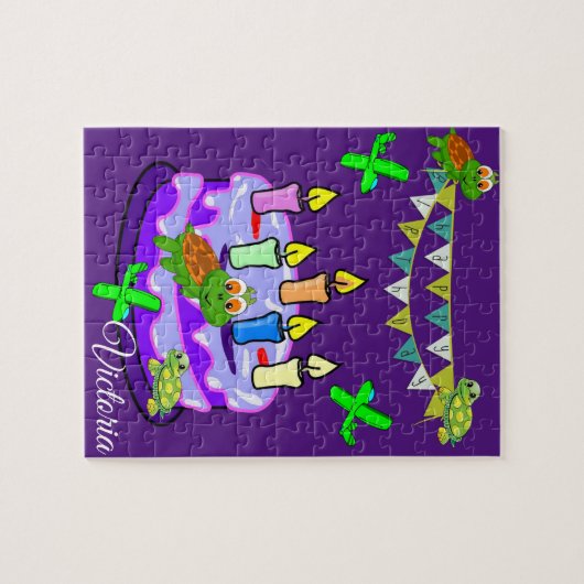 Puzzles Happy Geburtstagskuchen (Horizontal)