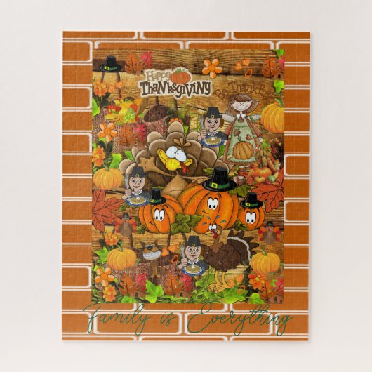 Puzzles Happy Thanksgiving Day (Vertikal)