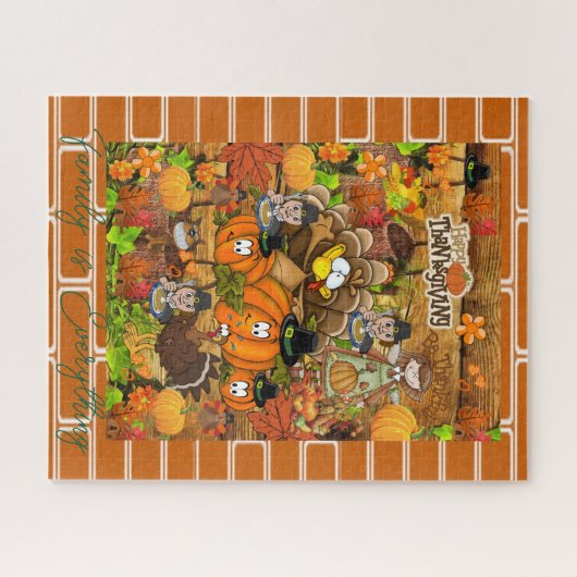 Puzzles Happy Thanksgiving Day (Horizontal)