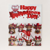 Puzzles Happy Valentine's Day Cows (Vertikal)