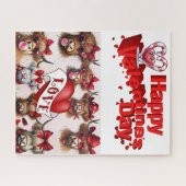 Puzzles Happy Valentine's Day Cows (Horizontal)