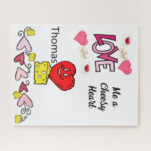 Puzzles Hearts Cheese (Horizontal)